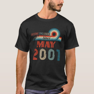 Camiseta Increíble leyenda épica desde mayo de 2001 21º cum