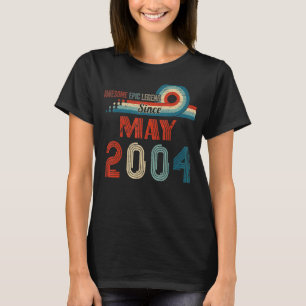 Camiseta Increíble leyenda épica desde mayo de 2004 18º cum