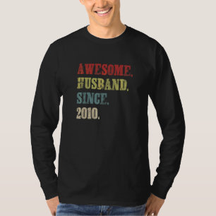 Camiseta Increíble marido desde el 12 aniversario del Boda