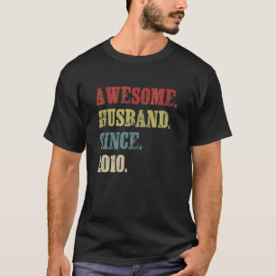 Camiseta Increíble marido desde el 12 aniversario del Boda 
