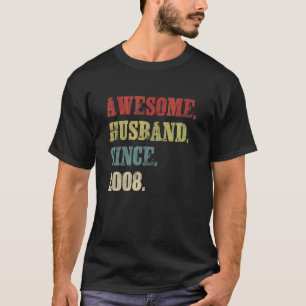 Camiseta Increíble marido desde el 14 Aniversario del Boda