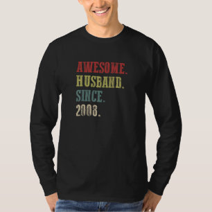 Camiseta Increíble marido desde el 14 Aniversario del Boda