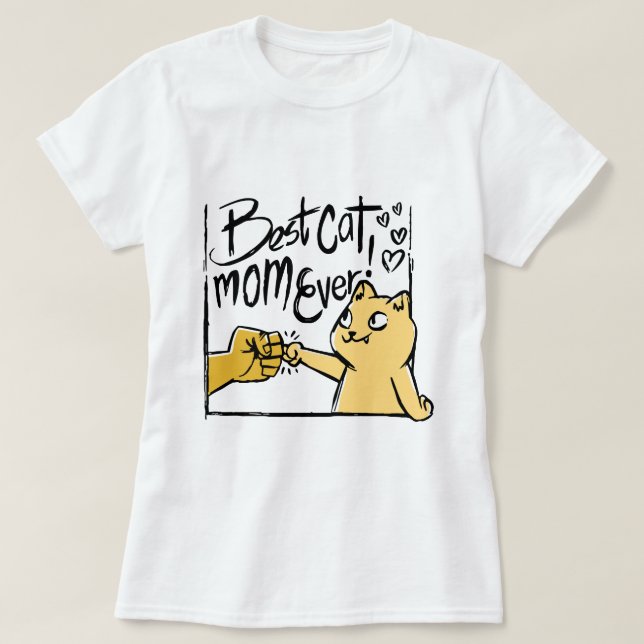 Camiseta Increíble mejor mamá del gato jamás graciosa del g (Diseño del anverso)