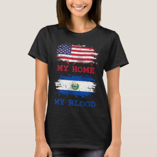 Camiseta Increíble mi hogar USA Mi sangre El Salvador Salva