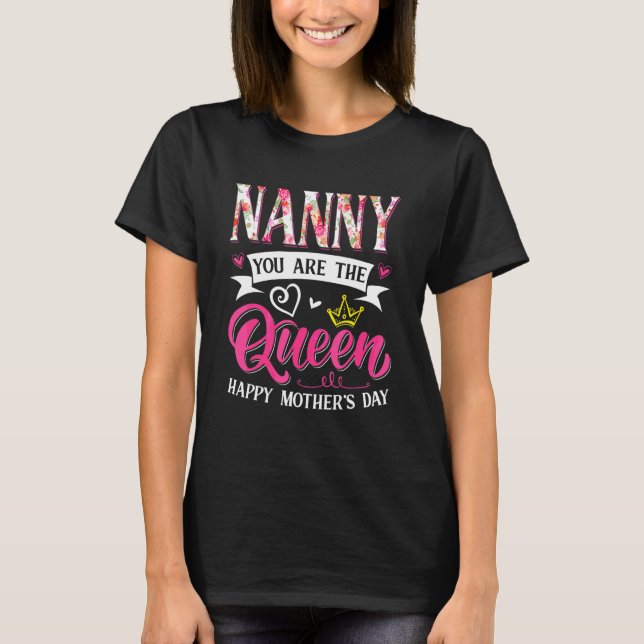 Camiseta Increíble nana eres el día de la reina madre mamá  (Anverso)
