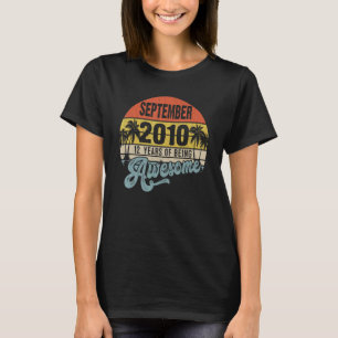 Camiseta Increíble niño de 12 años desde septiembre de 2010