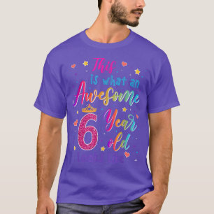 Camiseta Increíble niño de 6 años parece ser el sexto cumpl