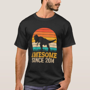 Camiseta Increíble niño desde 2014 8º cumpleaños Dinosaurio