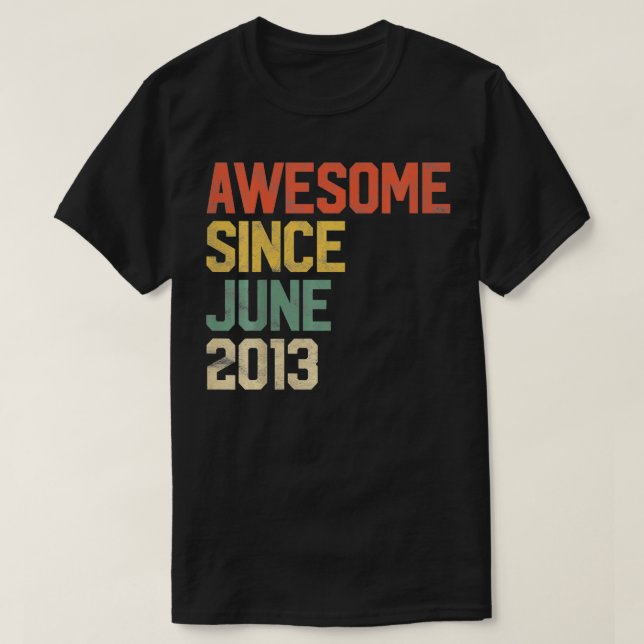 Camiseta Increíble niño desde junio de 2013 (Diseño del anverso)