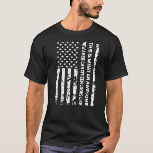 Camiseta Increíble nuevo ciudadano estadounidense parece ci