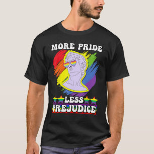 Camiseta increíble orgullo lgbt amor más orgullo menos prej