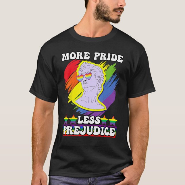 Camiseta increíble orgullo lgbt amor más orgullo menos prej (Anverso)