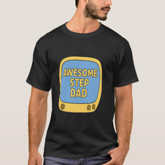 Camiseta Increíble padrastro retro TV u2013 divertido bonus