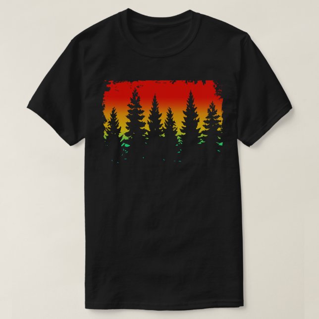 Camiseta Increíble paisaje forestal (Diseño del anverso)