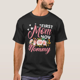 Camiseta Increíble primera mamá ahora mamá familia que está
