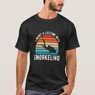 Camiseta Increíble quiero una vida con buceo snorkel Di
