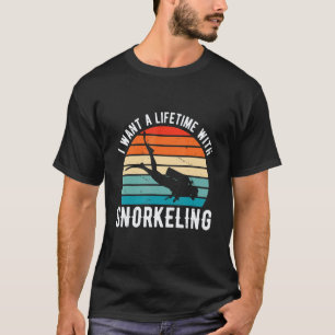 Camiseta Increíble Quiero Una Vida Con Snorkel Buceo Di