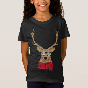 Camiseta Increíble reno Navidad con gafas Guay