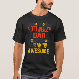 Camiseta Increíble Rottweiler Dad Cita al Perro del Día del