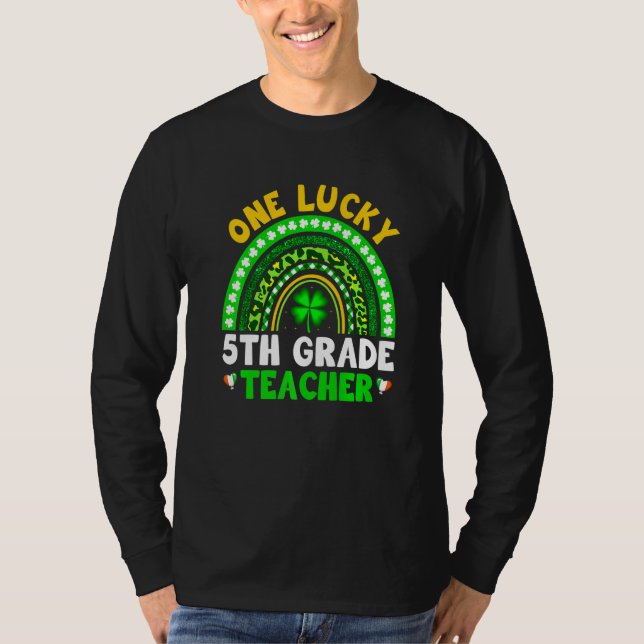 Camiseta Increíble Ser Maestra De Quinto Grado Día De Sta P (Anverso)