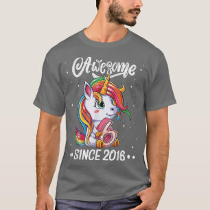 Camiseta Increíble sexto cumpleaños de Unicornio 6 años de 