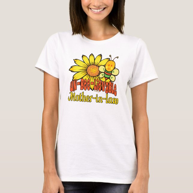 Camiseta Increíble suegra girasoles (Anverso)