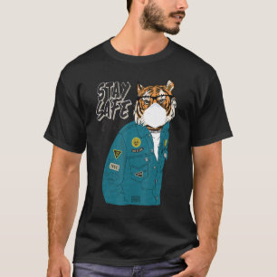 Camiseta Increíble tigre chino para mantenerse seguro masca
