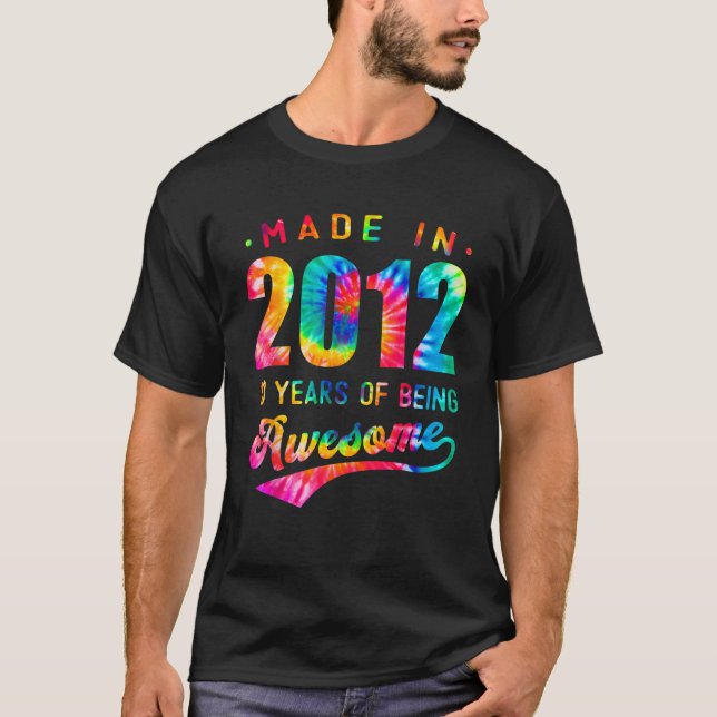 Camiseta Increíble tinte de tie de 10 años 2012 (Anverso)