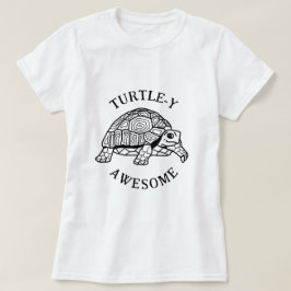 Camiseta Increíble tortuga. Dibujo de tortuga. Pun.