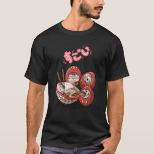 Camiseta Increíble y afortunados fideos de Daruma en Japón