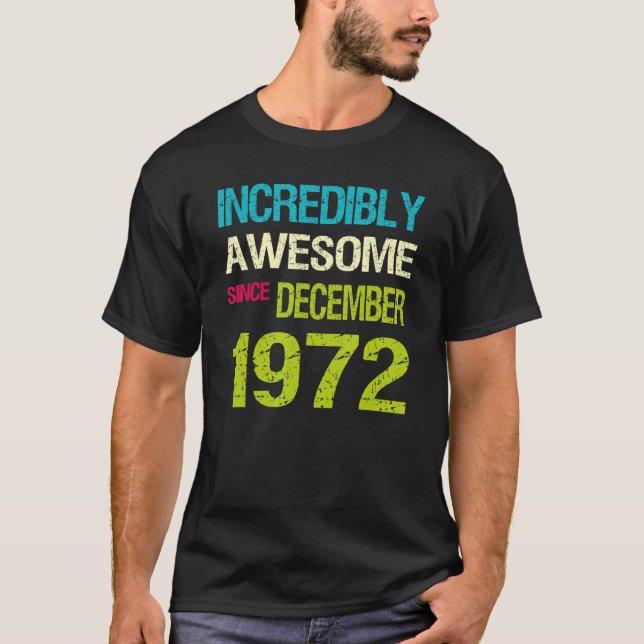 Camiseta Increíblemente Asombroso Desde El Cumpleaños De Di (Anverso)