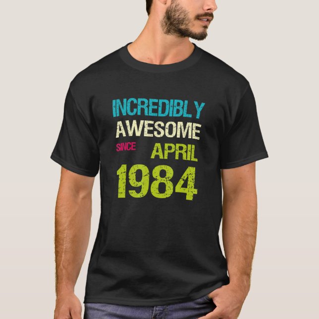 Camiseta Increíblemente Increíble Desde El Cumpleaños De Ab (Anverso)