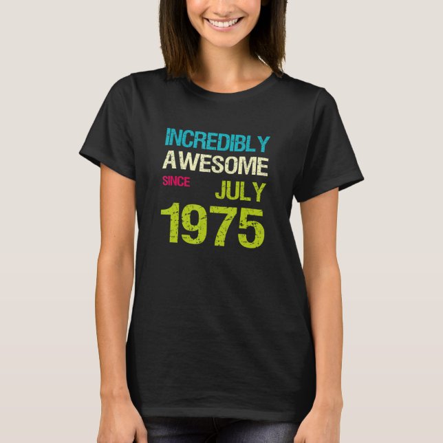 Camiseta Increíblemente Increíble desde el cumpleaños de ju (Anverso)