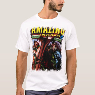 Camiseta Increíbles Aventuras #2 Retro Cómic de Ciencia Fic