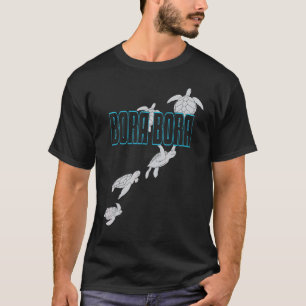 Camiseta Increíbles tortugas marinas de Bora Bora buceo con