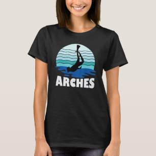 Camiseta Incríbles Arcos De Buceo Un Snorkel Bajo El Agua O