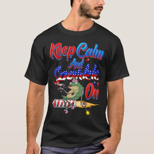 Camiseta Independence Day Costume 4th Of July Keep Calm& Sp (Anverso)