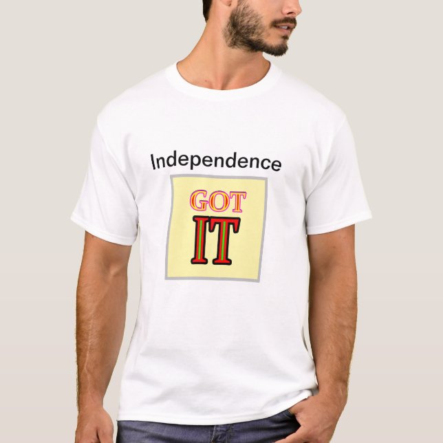 Camiseta Independence  jGibney Zazzle Men's Basic T-Shirt l (Anverso)
