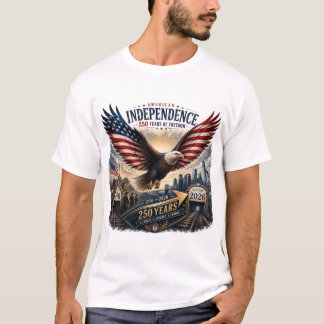 Camiseta Independencia Americana 250 Años de Libertad Águil