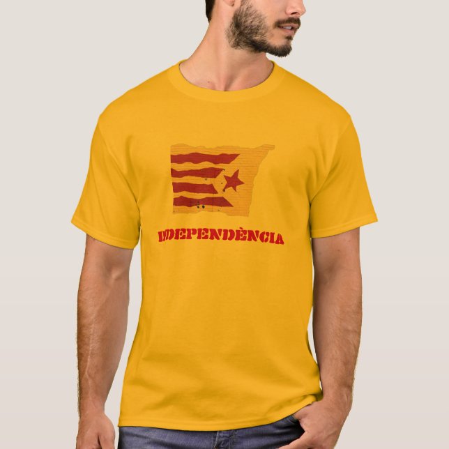 Camiseta Independencia catalana (para hombre/unisex) (Anverso)