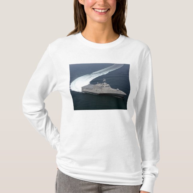 Camiseta Independencia de barcos de combate en el Golfo de  (Anverso)