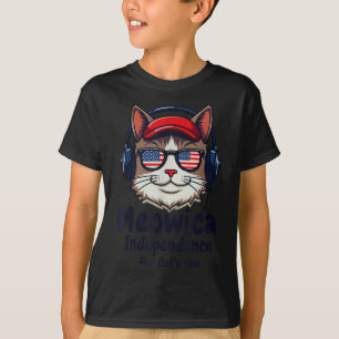 Camiseta Independencia De Meowica Para Gatos Demasiado Patr