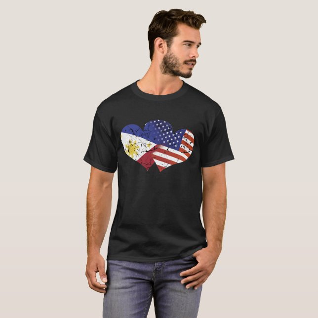 Camiseta Independencia del filipino de la bandera de los (Anverso completo)