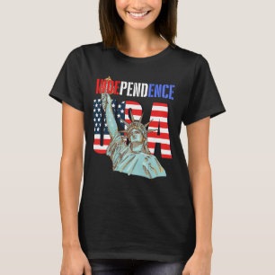 Camiseta Independencia Estados Unidos América Estatua Patri
