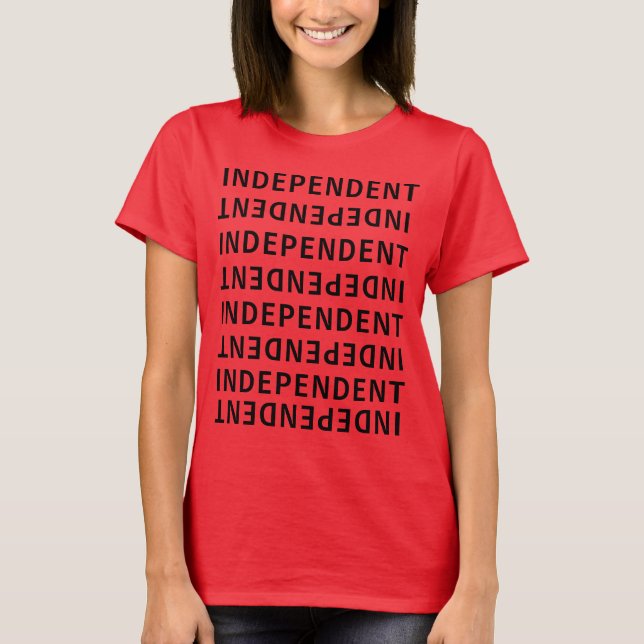 Camiseta Independiente de la parte superior del hombro (Anverso)