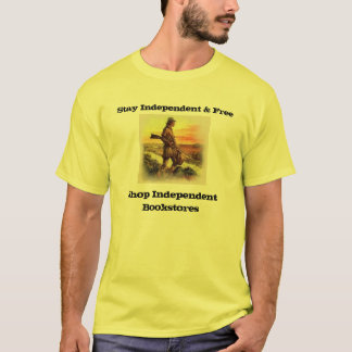camiseta independiente y libre de la librería