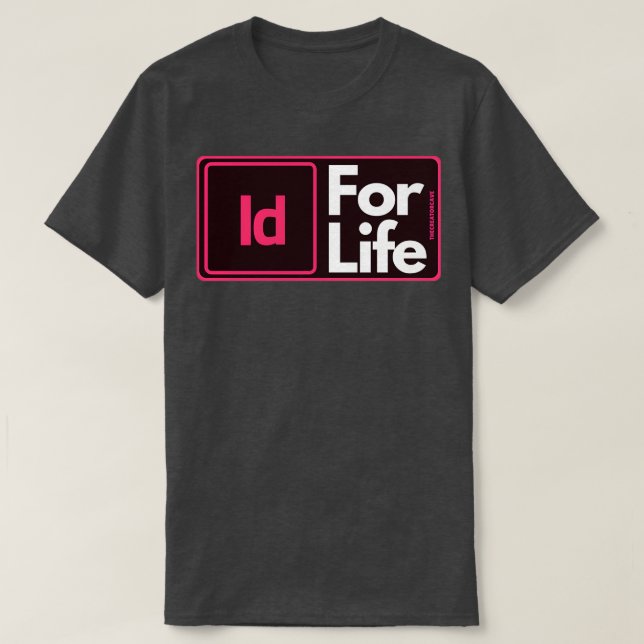 Camiseta InDesign para la vida (Diseño del anverso)