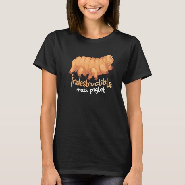 Camiseta Indestructible Moss Piglet Science Tardigrade (Anverso)