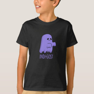 Camiseta Indi-gost Funny Halloween Indigo Ghost Pun Dark BG
