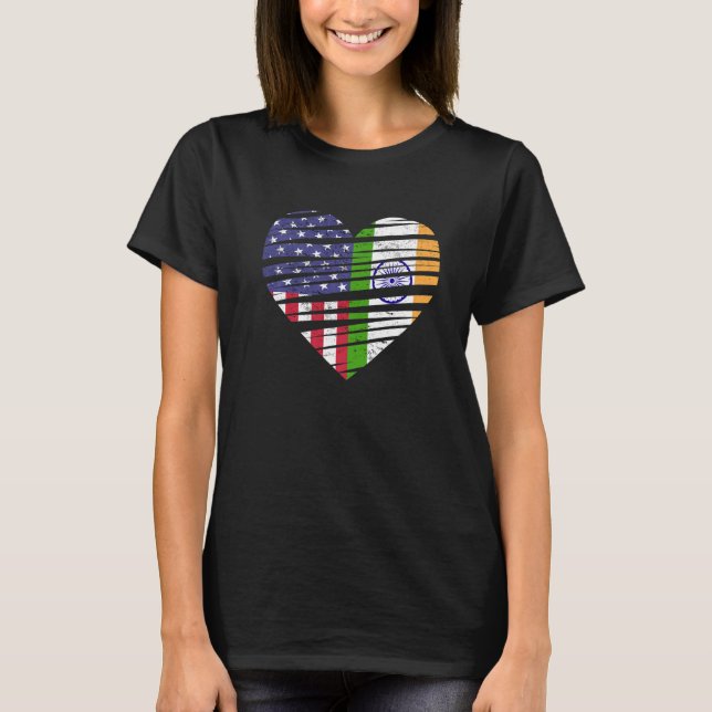 Camiseta India American Grown Heart Patriot Heritage Mo (Anverso)